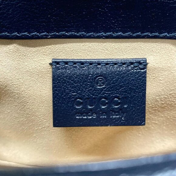 Authentic GUCCI GG Marmont Jacquard Leather Shoulder Bag bran782-110825 - Picture 12 of 15